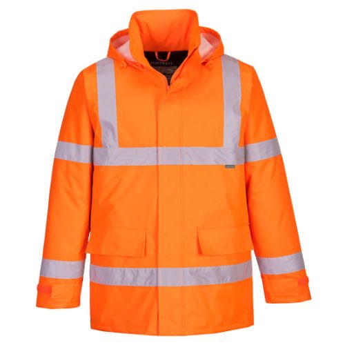 Portwest Eco Hi-Vis Winter Jacket Orange Orange